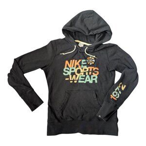 Nike Sportswear 70s style Pinwheel Retro long sleeve hooded shirt Size M